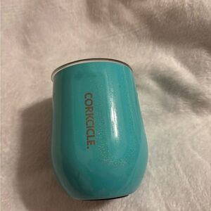Corkcicle Teal Sparkle Stemless Wine Tumbler